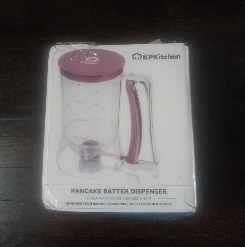 Kp Kitchen Pancake Batter Dispenser Perfect For Pancakes, Cupcakes &More Enhance